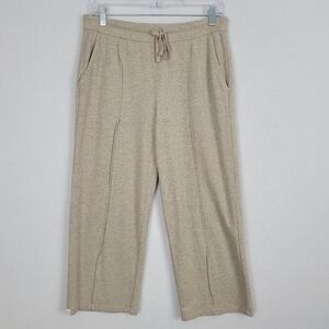 Barefoot Dreams Tan Ankle Cropped Pants